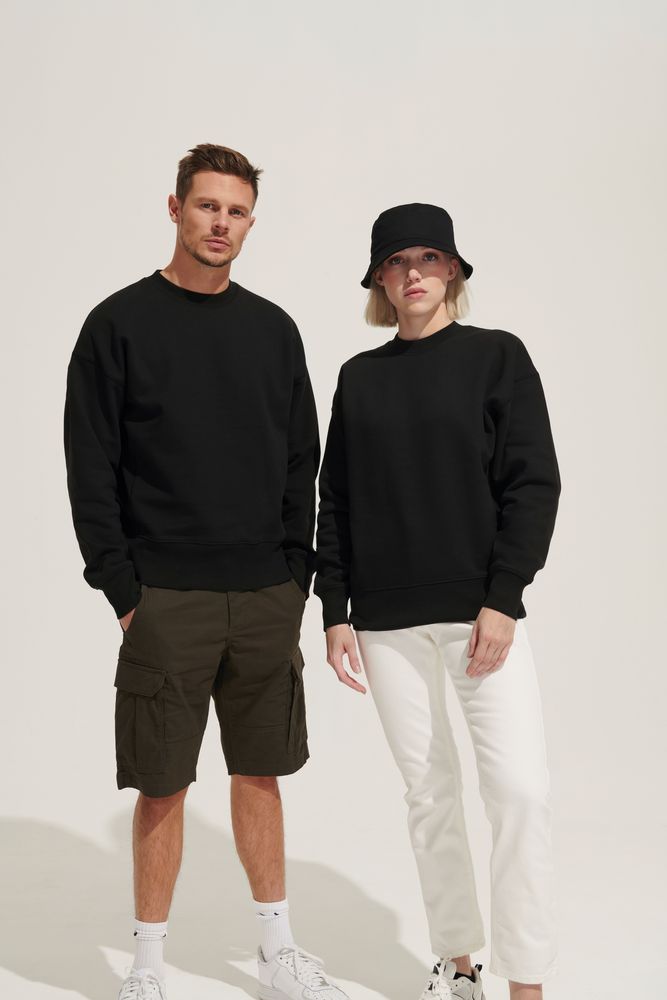 Свитшот унисекс Authentic, черный Свитшот унисекс Authentic, черный