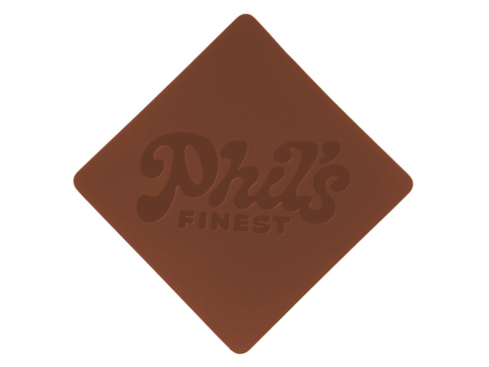 ПАТЧ РОМБ soft-touch (коричневый) 7,6 х 7,6 см