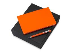 Подарочный набор Wispy swan с ручкой и блокнотом, оранжевый Подарочный набор Wispy swan с ручкой и блокнотом, оранжевый