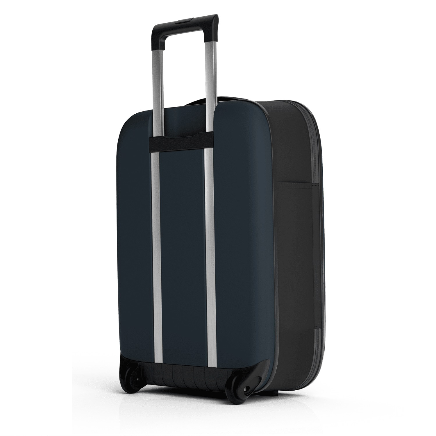 Чемодан складной Rollink Vega II 55x40x20 см, 2 колеса, серо-синий