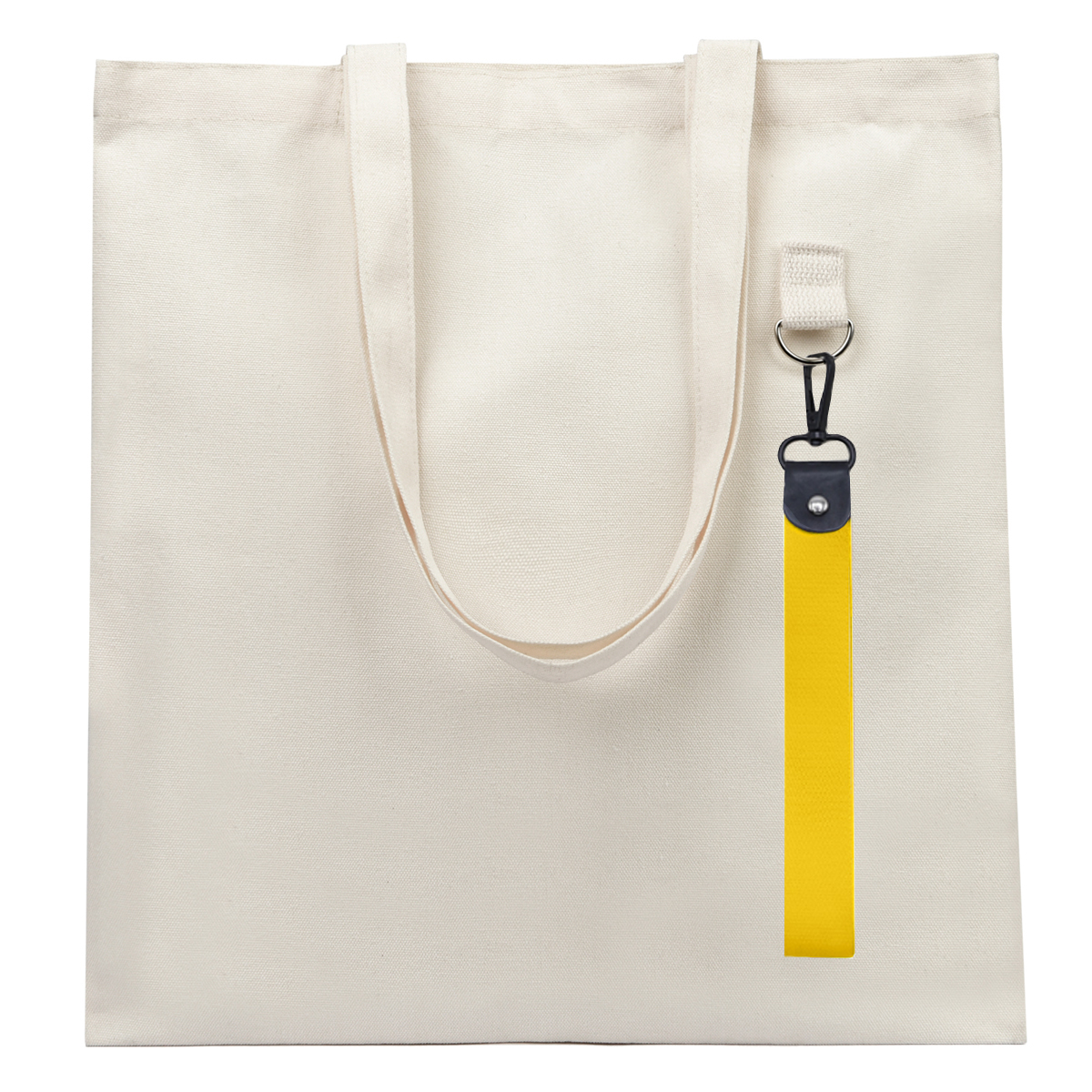 Сумка для покупок LUMISSA 325 г/м² с ремувкой, натуральный/жёлтый Сумка для покупок LUMISSA 325 г/м² с ремувкой, натуральный/жёлтый
