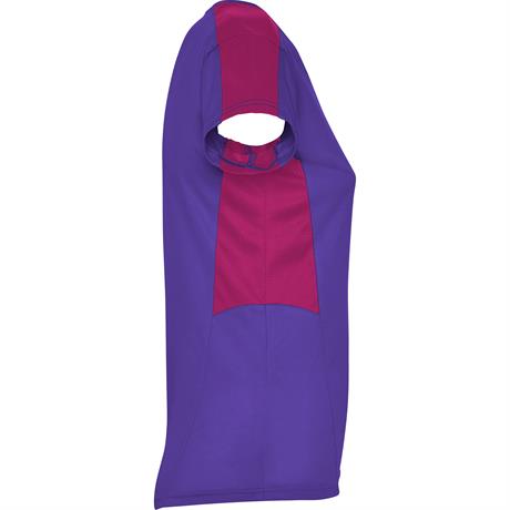 Спортивная футболка SUZUKA женская, ЛИЛОВЫЙ/ТЕМНО-РОЗОВЫЙ S