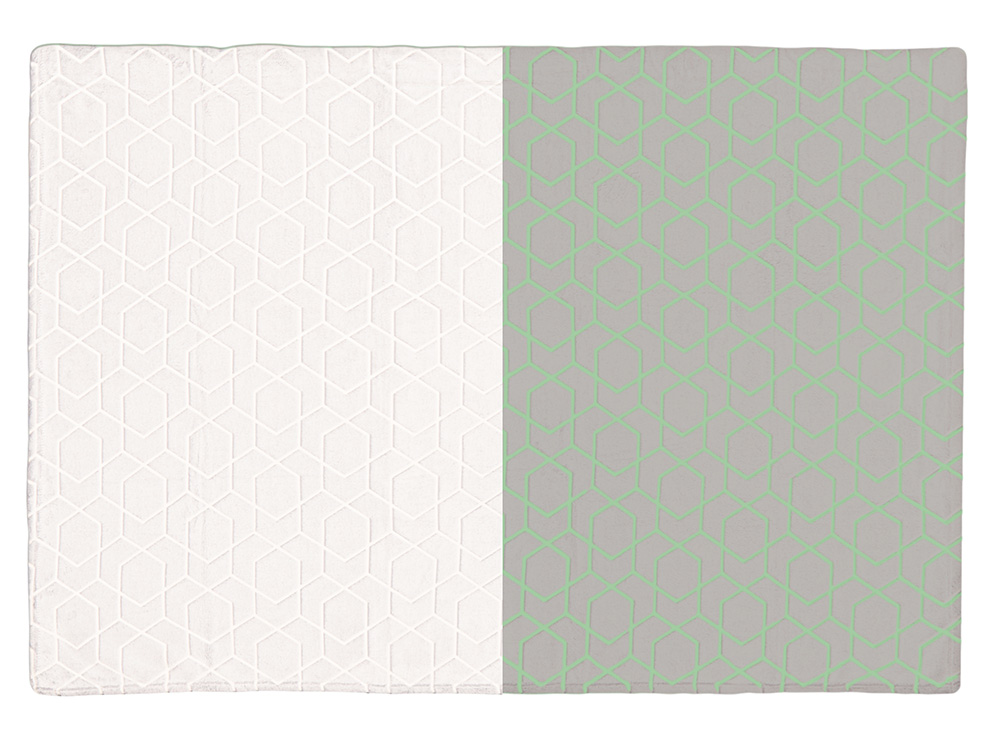 Светящийся в темноте плед Lattice белый Светящийся в темноте плед Lattice белый