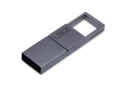 USB 3.0-флешка на 128 Гб с разъемами USB-A и Type-C, серебристый