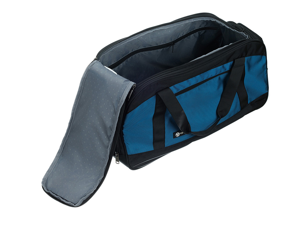 Сумка спортивная TORBER, синий/черный, полиэстер, 52 х 25 х 30 см Сумка спортивная TORBER, синий/черный, полиэстер, 52 х 25 х 30 см