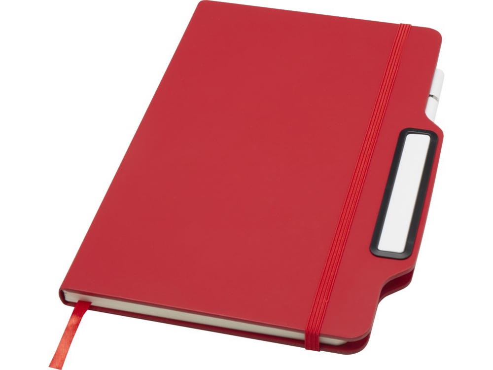 Nexus блокнот формата А5 в твердой обложке с ручкой и карандашом - Красный Nexus блокнот формата А5 в твердой обложке с ручкой и карандашом - Красный
