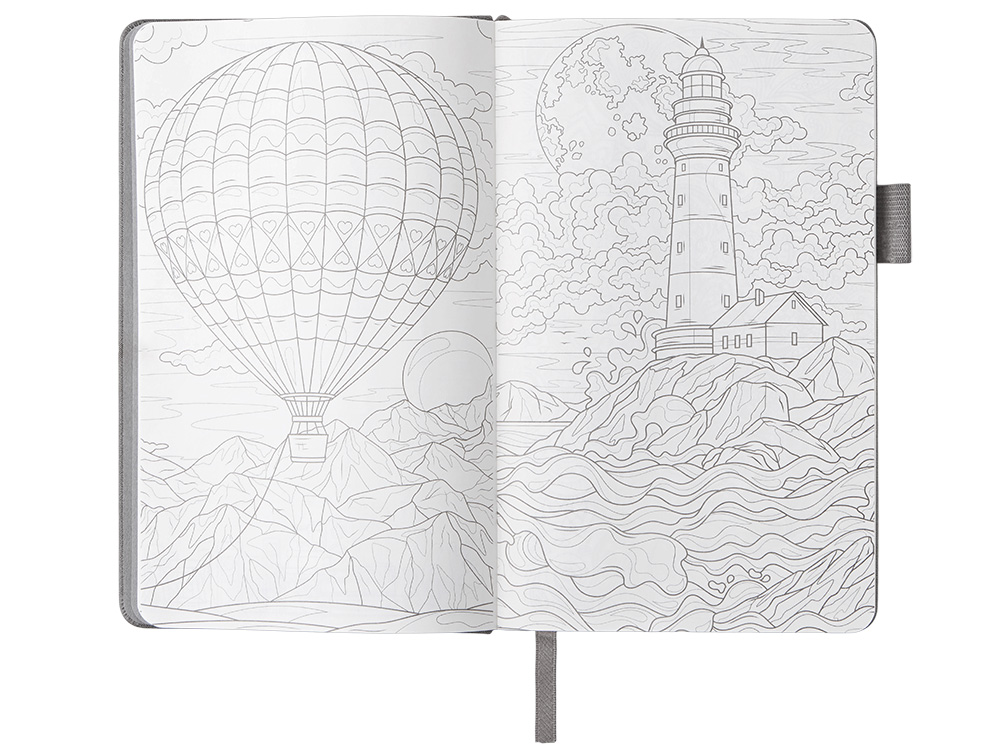 Блокнот Vision Trend А5 в твердой обложке, серый