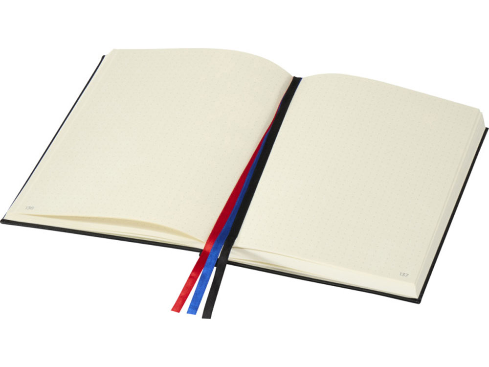 Блокнот Alder формата A5 в твердой обложке, черный