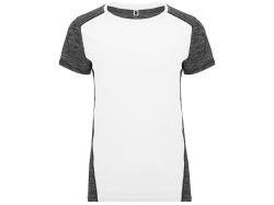 Спортивная футболка Zolder женская, белый/меланжевый черный Спортивная футболка Zolder женская, белый/меланжевый черный