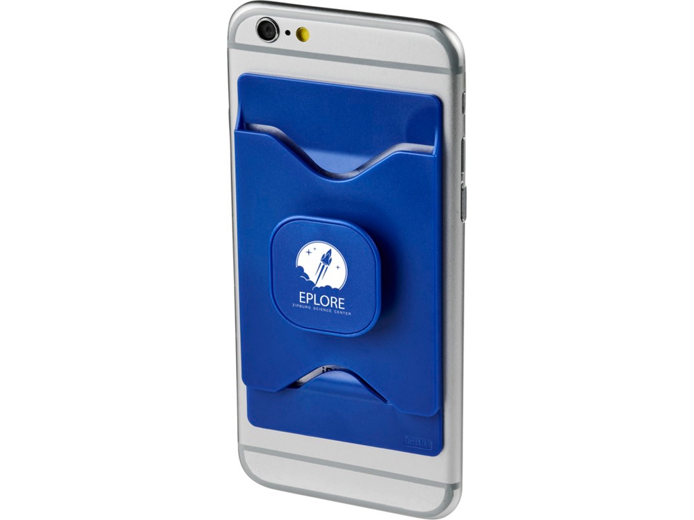 Держатель для мобильного телефона Purse с бумажником, ярко-синий