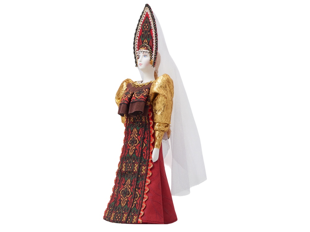 Подарочный набор: кукла фарфоровая, чай Малина с мятой, красный Подарочный набор: кукла фарфоровая, чай Малина с мятой, красный