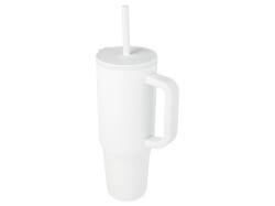 Brady термостакан с силиконовой трубочкой, 900 мл, сертифицированный согласно RCS- Белый