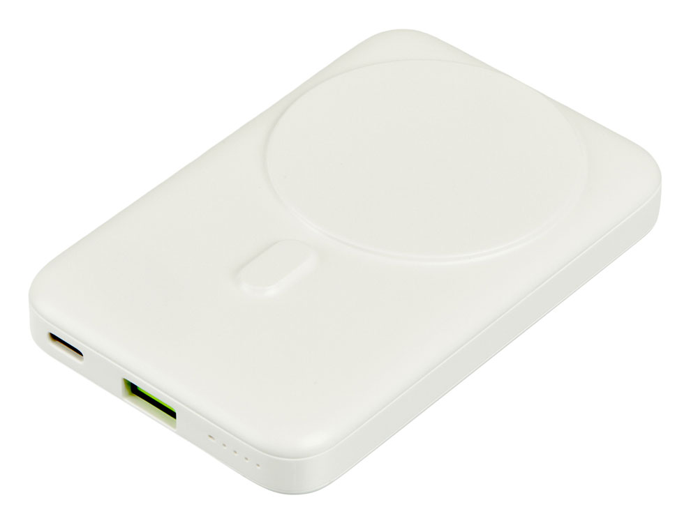 Внешний беспроводной аккумулятор GenerIQ, 10000 мАч, белый Внешний беспроводной аккумулятор GenerIQ, 10000 мАч, белый