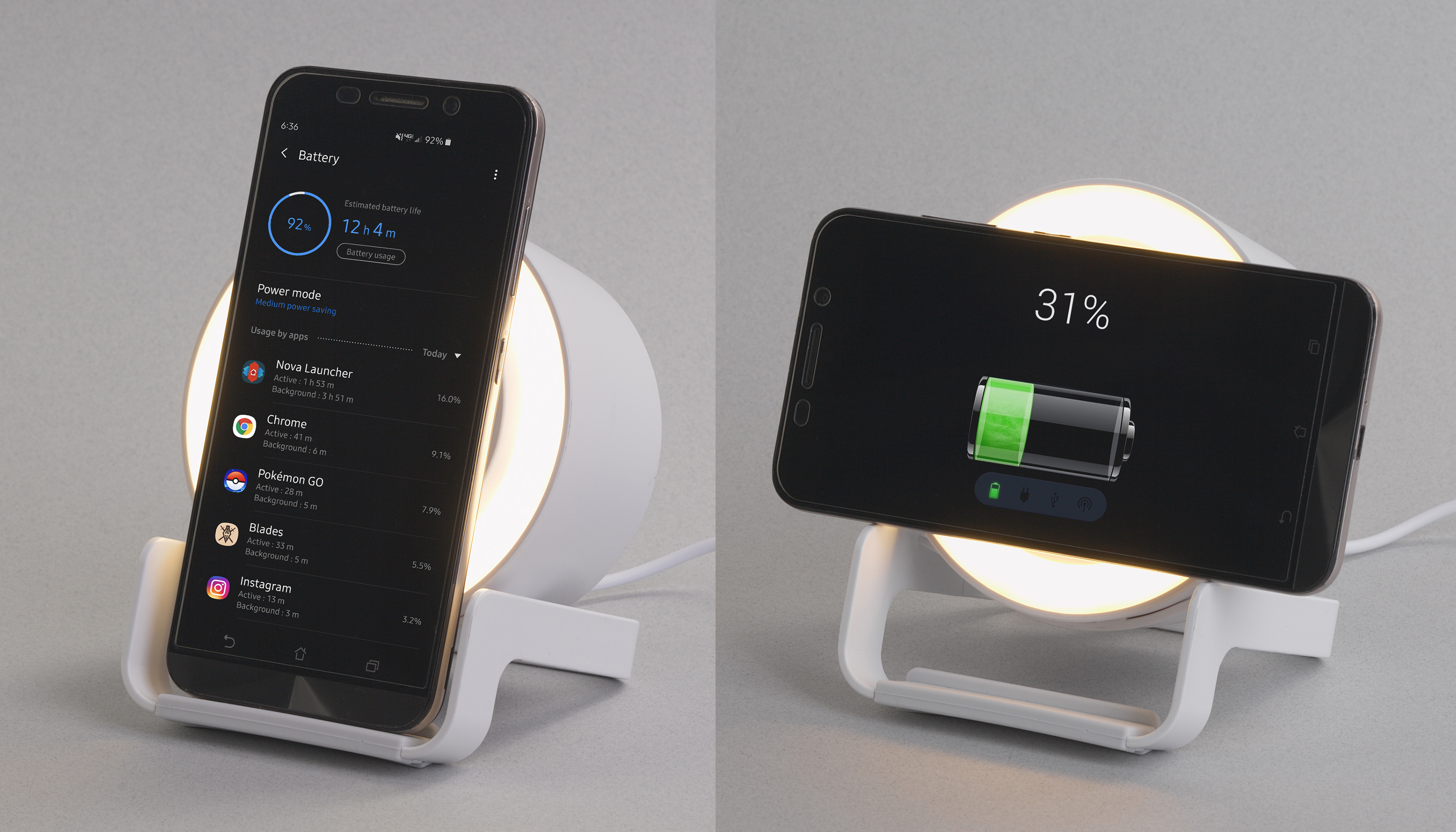 Bluetooth колонка-подставка "Smart Sound" с беспроводным (10W) зарядным устройством и лампой Bluetooth колонка-подставка "Smart Sound" с беспроводным (10W) зарядным устройством и лампой