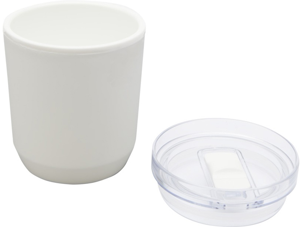 Hudson кружка из переработанного пластика с двойными стенками объемом 180 мл, белый