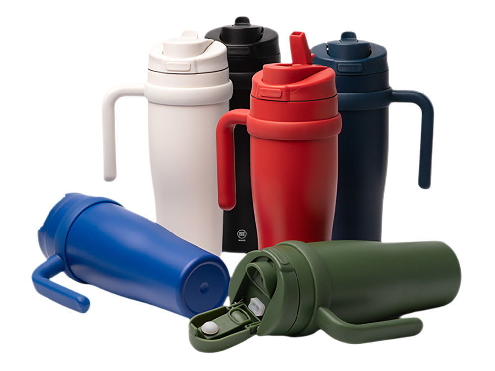 Термокружка KALAM/КАЛАМ с двойными стенками, красный