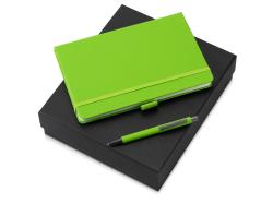 Подарочный набор Vision Pro soft-touch с ручкой и блокнотом А5, зеленое яблоко Подарочный набор Vision Pro soft-touch с ручкой и блокнотом А5, зеленое яблоко