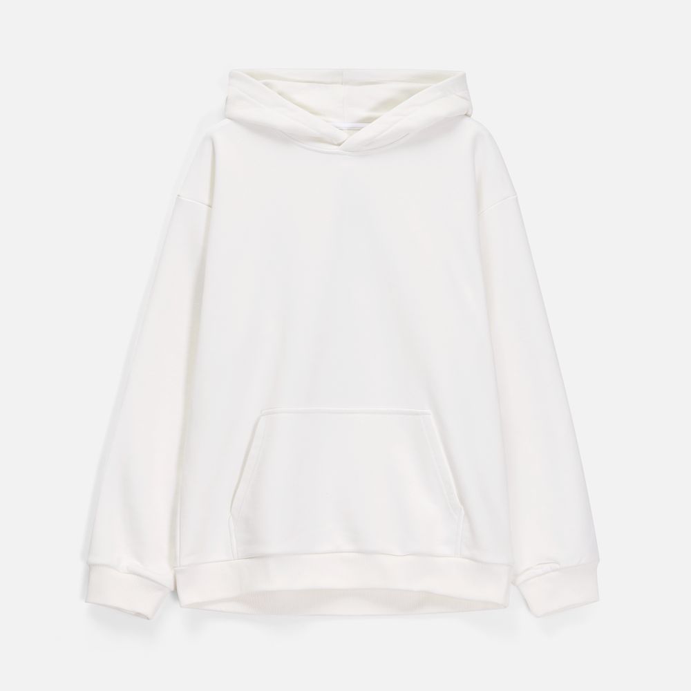 Худи унисекс оверсайз Songo, молочно-белое Худи унисекс оверсайз Songo, молочно-белое