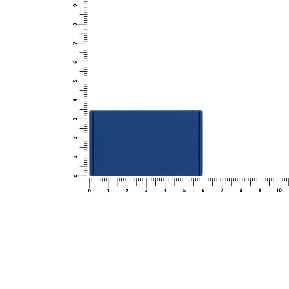 Лейбл из ПВХ Dzeta, M, синий