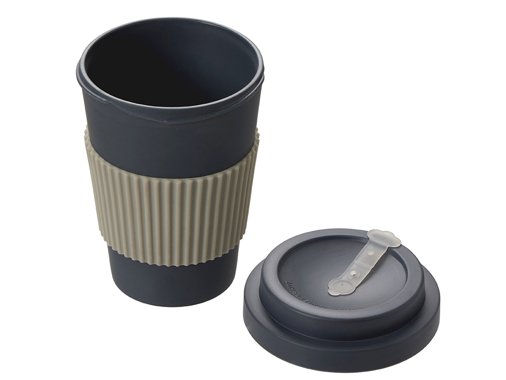 Термокружка Muffin из натуральных волокон, темно-серый