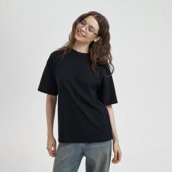 Футболка унисекс премиум AURA, 100% хлопок 200гр. черный, размер 3XL/4XL