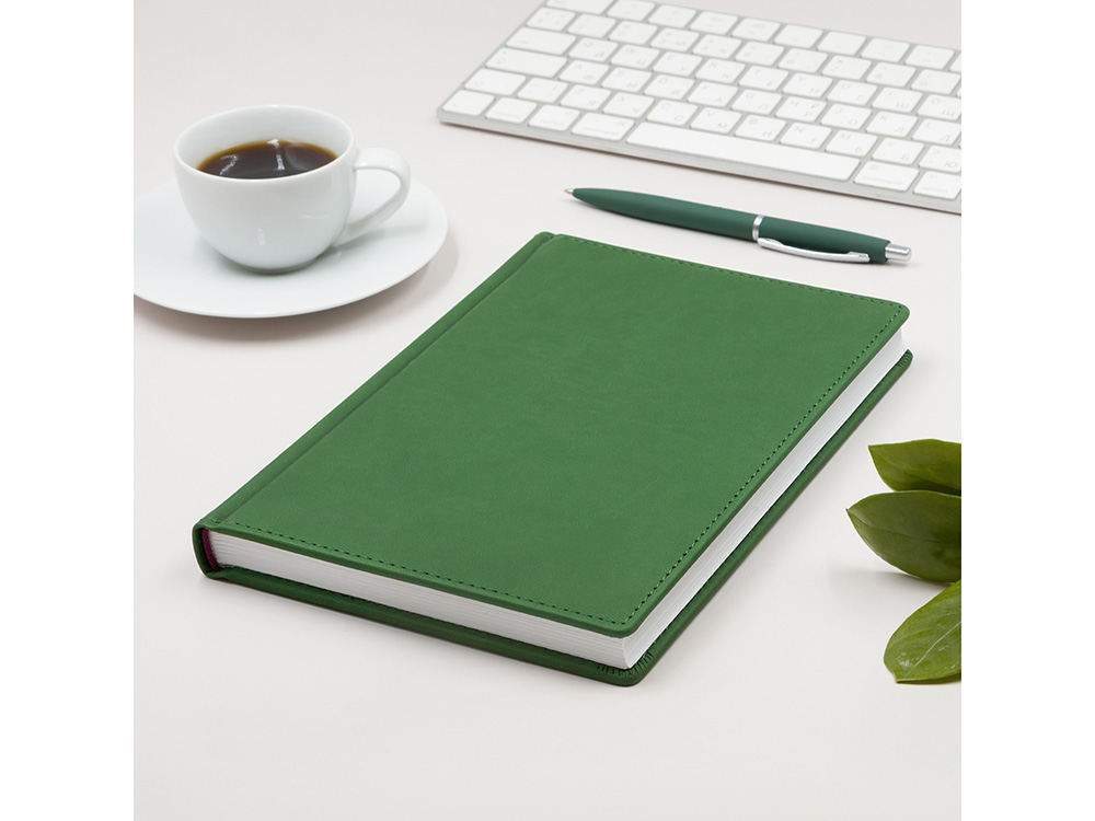 Ежедневник А5 датированный Velvet 2022, зеленый Ежедневник А5 датированный Velvet 2022, зеленый
