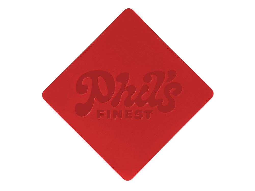 ПАТЧ РОМБ soft-touch (красный) 7,6 х 7,6 см