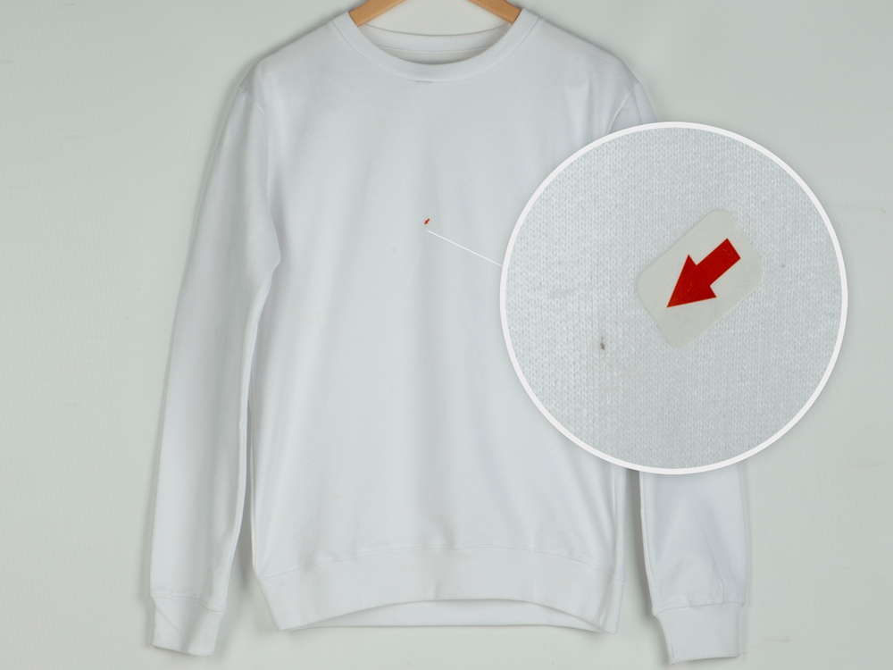 Свитшот Motion унисекс с начесом, белый Свитшот Motion унисекс с начесом, белый