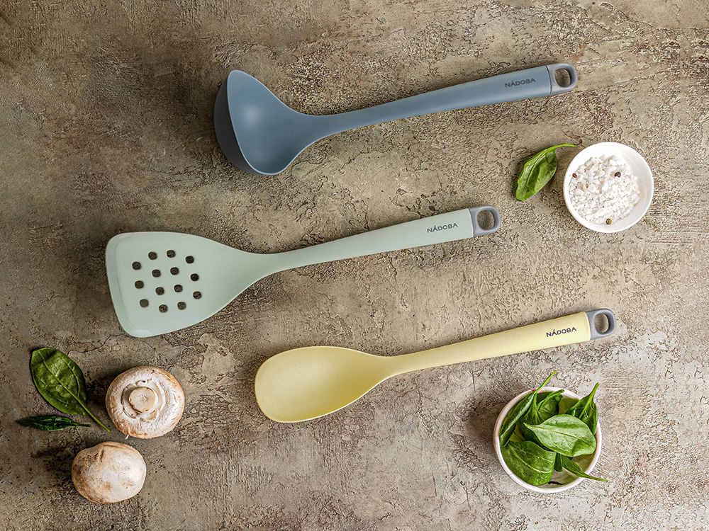 Набор кухонных силиконовых инструментов, 3 пр., NADOBA, серия Paulina