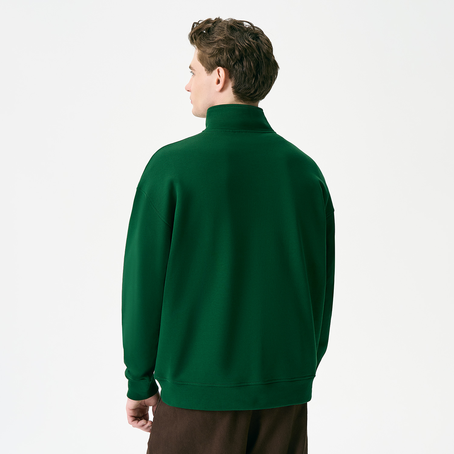 Толстовка на молнии унисекс Флоу (Flow), зеленая, размер 5XL/6XL