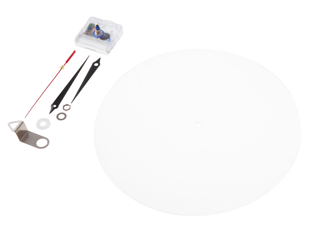 Часы настенные круглые из стекла 28 см Thames