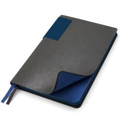 Ежедневник A5 недатированный Molfetta в мягком переплёте, серо-синий Ежедневник A5 недатированный Molfetta в мягком переплёте, серо-синий