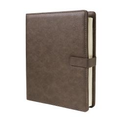 Ежедневник недатированный Coach, B5, коричневый, кремовый блок, подарочная коробка