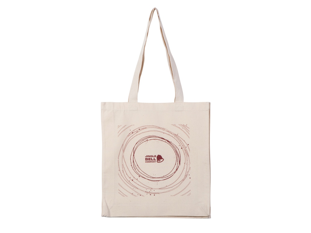 Сумка Donny с донной складкой и парусиновыми ручками, натуральный, с DTF (полноцвет)