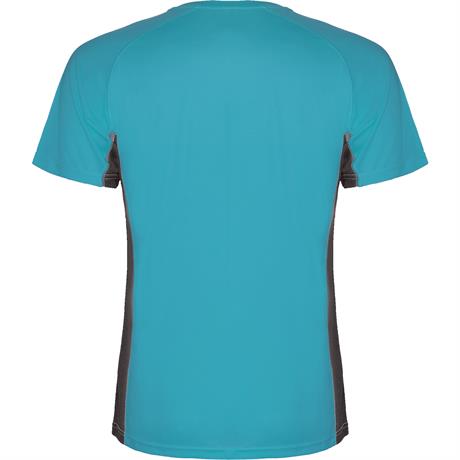 Спортивная футболка SHANGHAI мужская, БИРЮЗОВЫЙ/ТЕМНЫЙ ГРАФИТ 2XL