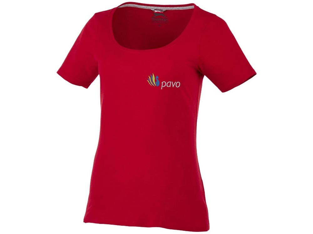 Женская футболка с короткими рукавами Bosey, темно-красный