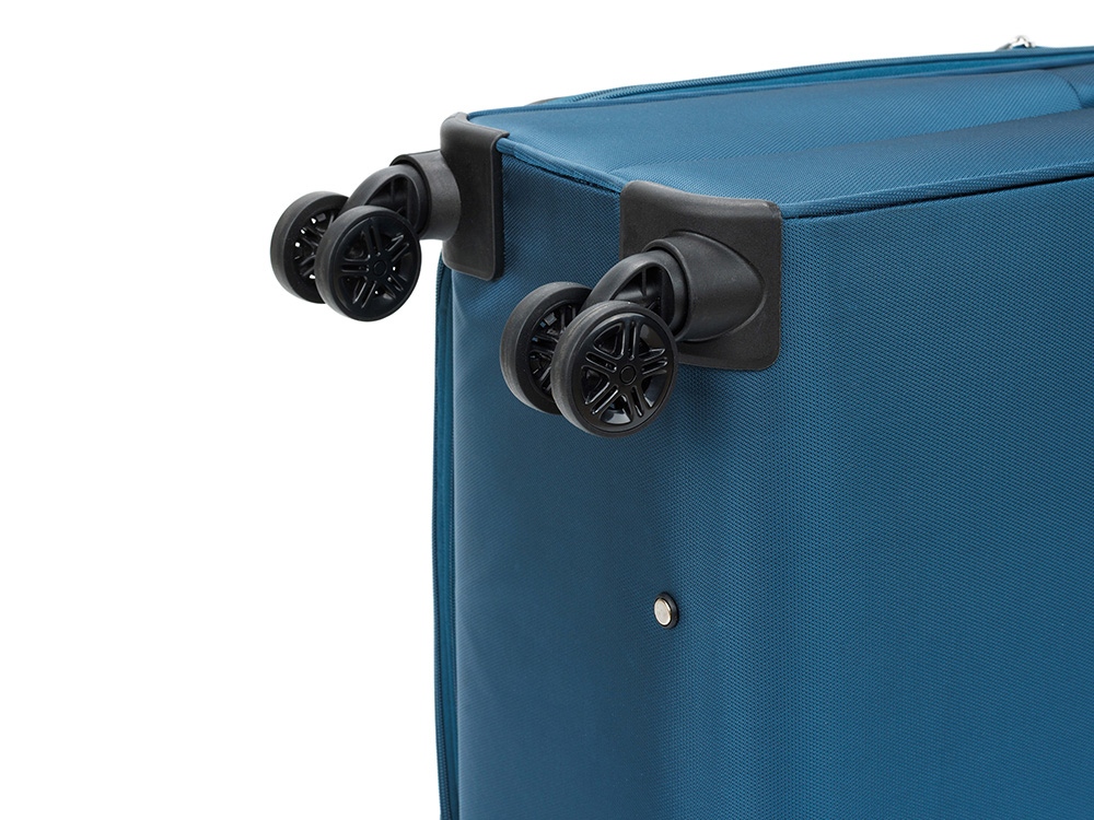 Чемодан TORBER ВИВИ, синий, полиэстер, 48 х 28 х 78 см, 89 л Чемодан TORBER ВИВИ, синий, полиэстер, 48 х 28 х 78 см, 89 л