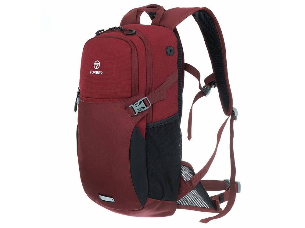 Туристический рюкзак TORBER КЕМПИНГ, бордовый, полиэстер, 26 х 48 х 12 см Туристический рюкзак TORBER КЕМПИНГ, бордовый, полиэстер, 26 х 48 х 12 см