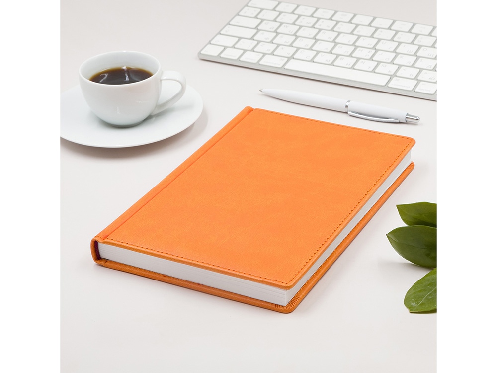 Ежедневник А5 датированный Velvet 2022, оранжевый Ежедневник А5 датированный Velvet 2022, оранжевый