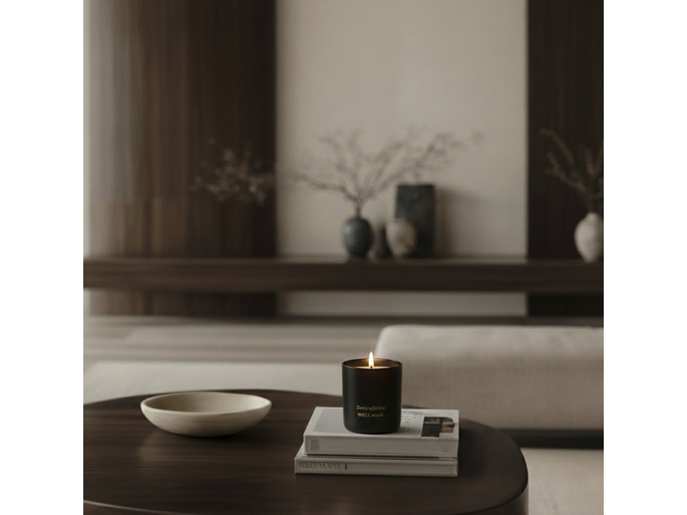 Ароматическая свеча Wellmark Tender Affection - сплошной черный