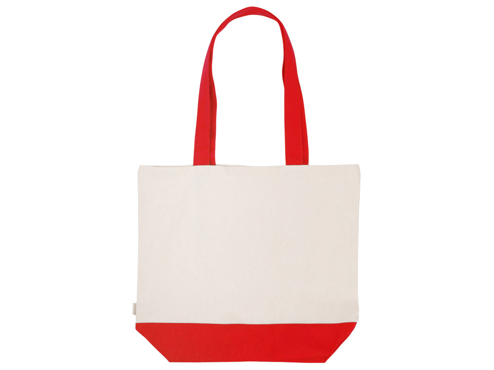 Сумка для шоппинга Cotton из переработанного хлопка 280 г, красный Сумка для шоппинга Cotton из переработанного хлопка 280 г, красный