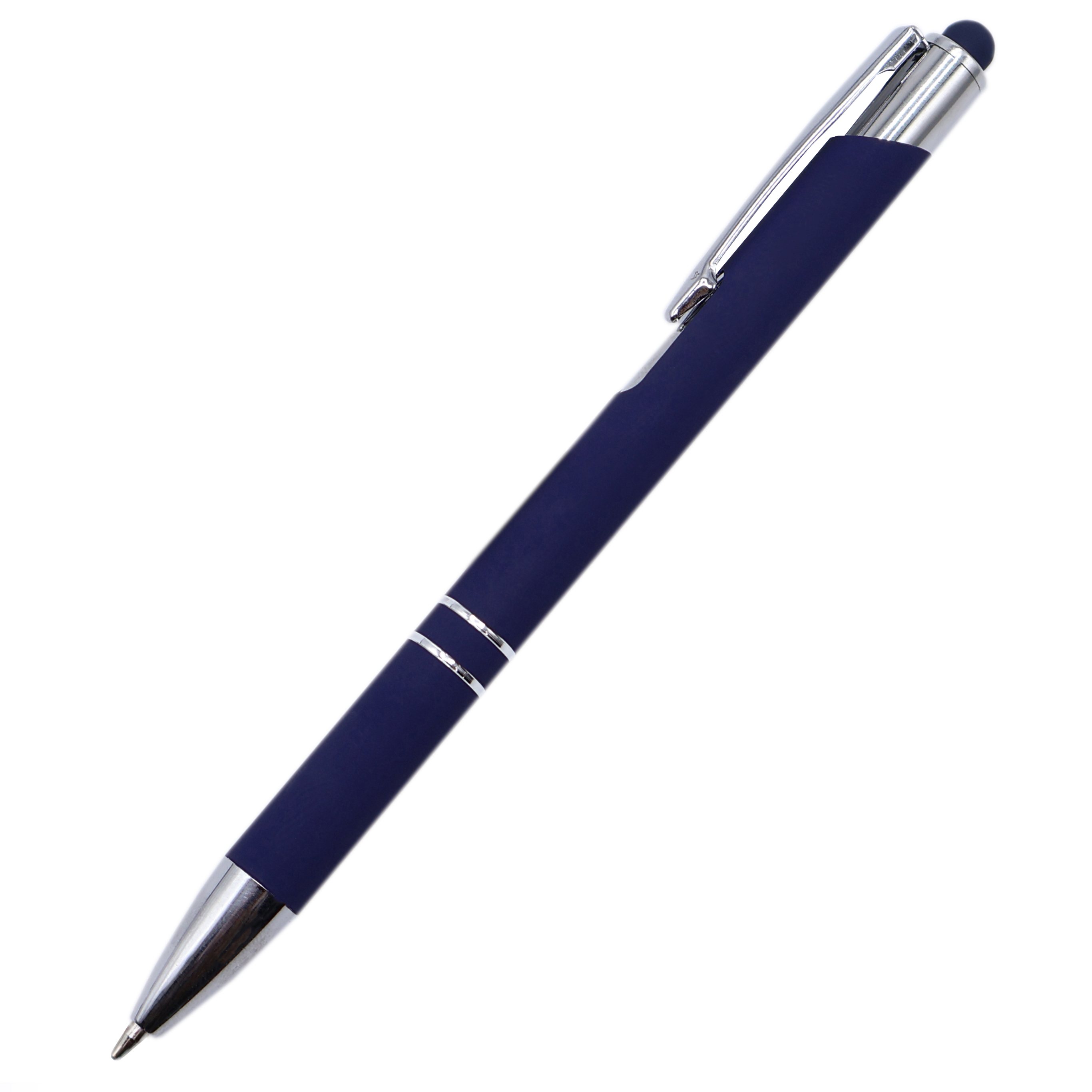 Ручка металлическая Ingrid софт-тач, темно-синяя Ручка металлическая Ingrid софт-тач, темно-синяя