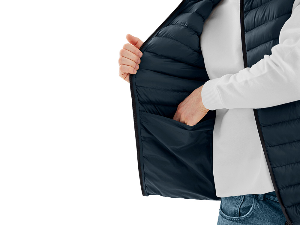 Стеганый жилет Uniqloud, темно-синий Стеганый жилет Uniqloud, темно-синий