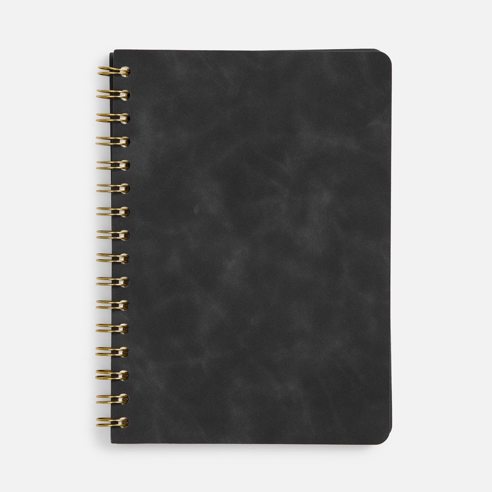 Ежедневник Spiral, недатированный, черный