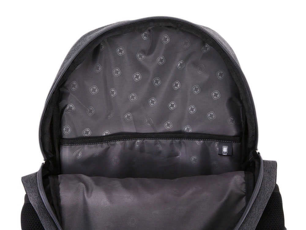 Рюкзак SWISSGEAR 13'', ткань Grey Heather/ полиэстер 600D PU , 33х16х45 см, 23 л, серый
