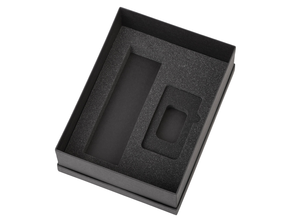 Подарочный набор с термосом и повербанком С2, черный