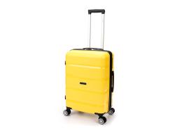 Чемодан TORBER В Отпуск, жёлтый, полипропилен, 40,5 х 25 х 62,5 см, 55 л Чемодан TORBER В Отпуск, жёлтый, полипропилен, 40,5 х 25 х 62,5 см, 55 л