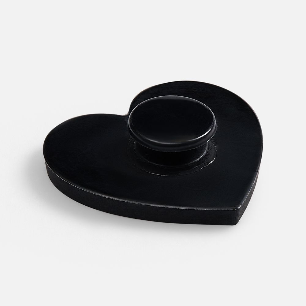 Джибитс из ПВХ «Сердце», черный