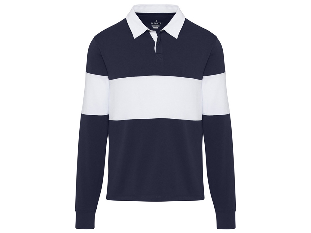 Clyde толстовка-поло унисекс для регби - Темно - синий / Белый