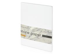 Тетрадь с каменной бумагой А5 Carrara 40 л., линейка, белый